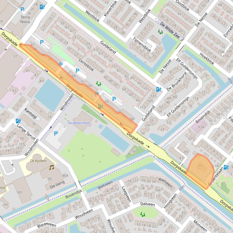 Kaart van postcodegebied 2291HS.