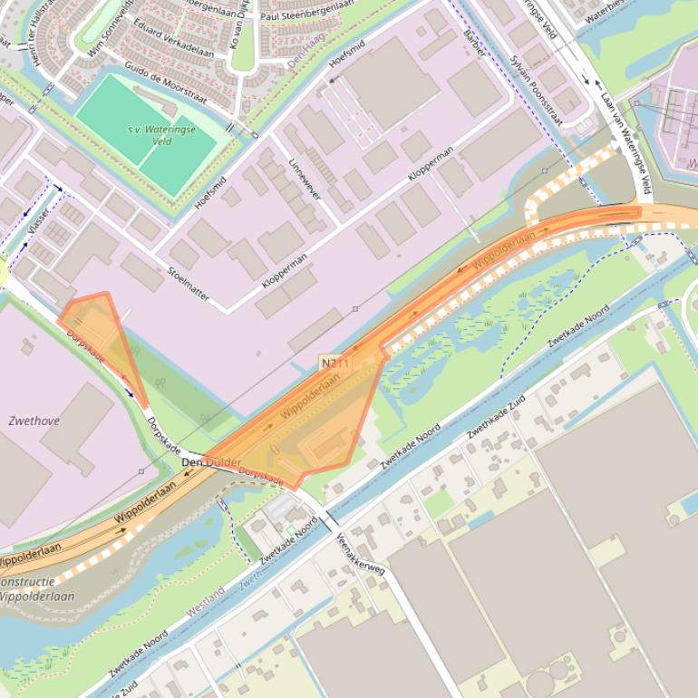 Kaart van postcodegebied 2291HT.