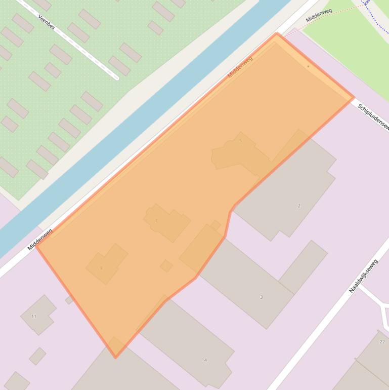 Kaart van postcodegebied 2291HV.