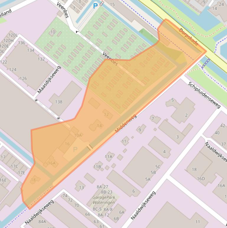 Kaart van postcodegebied 2291HX.