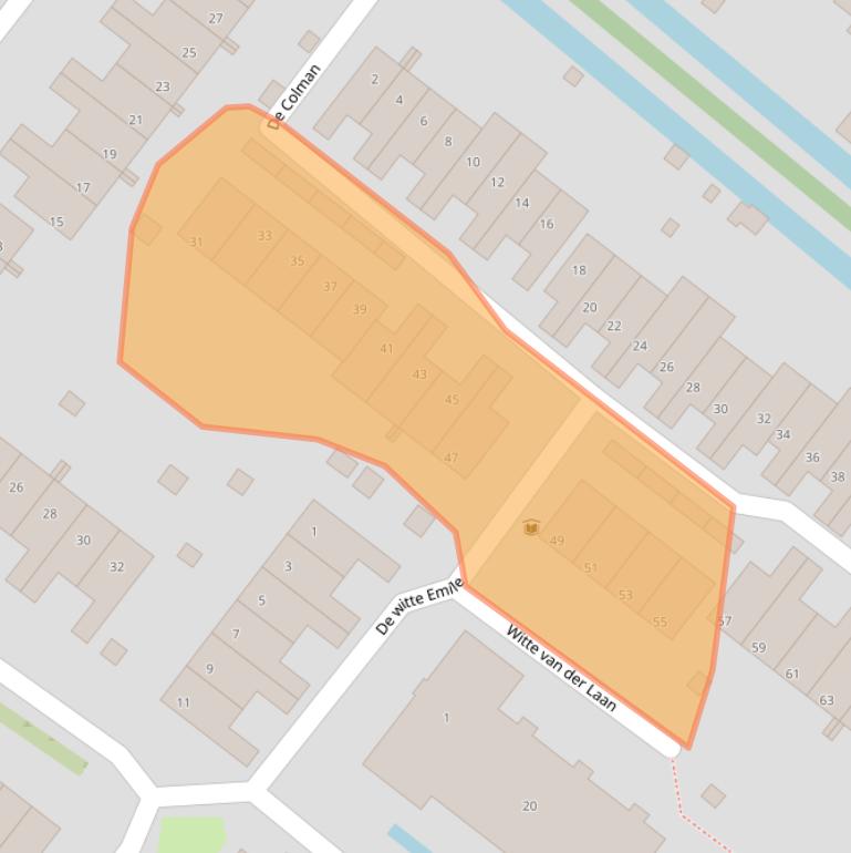 Kaart van postcodegebied 2291JL.