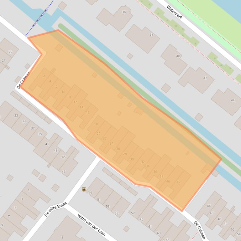 Kaart van postcodegebied 2291JN.
