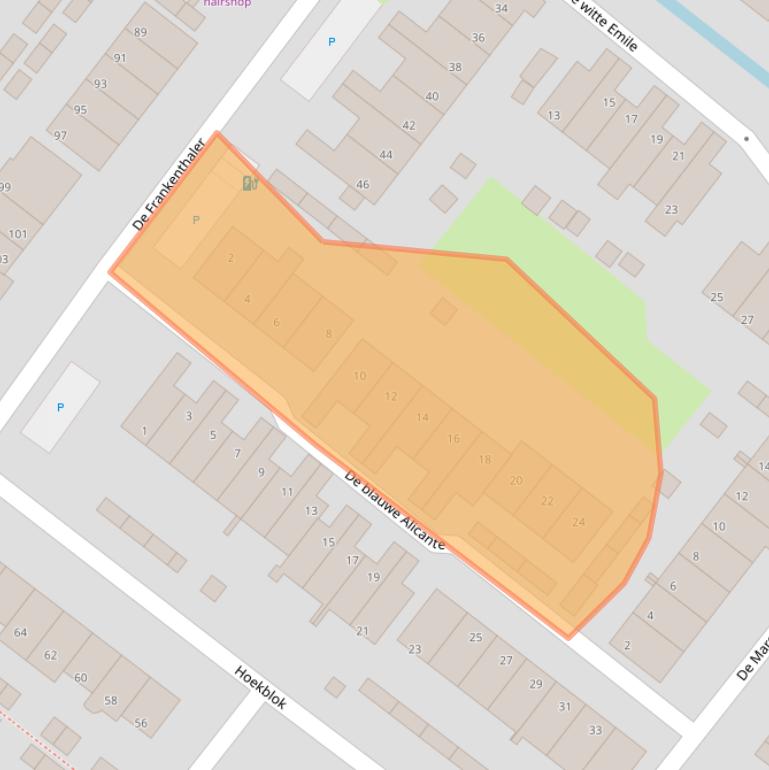 Kaart van postcodegebied 2291JS.