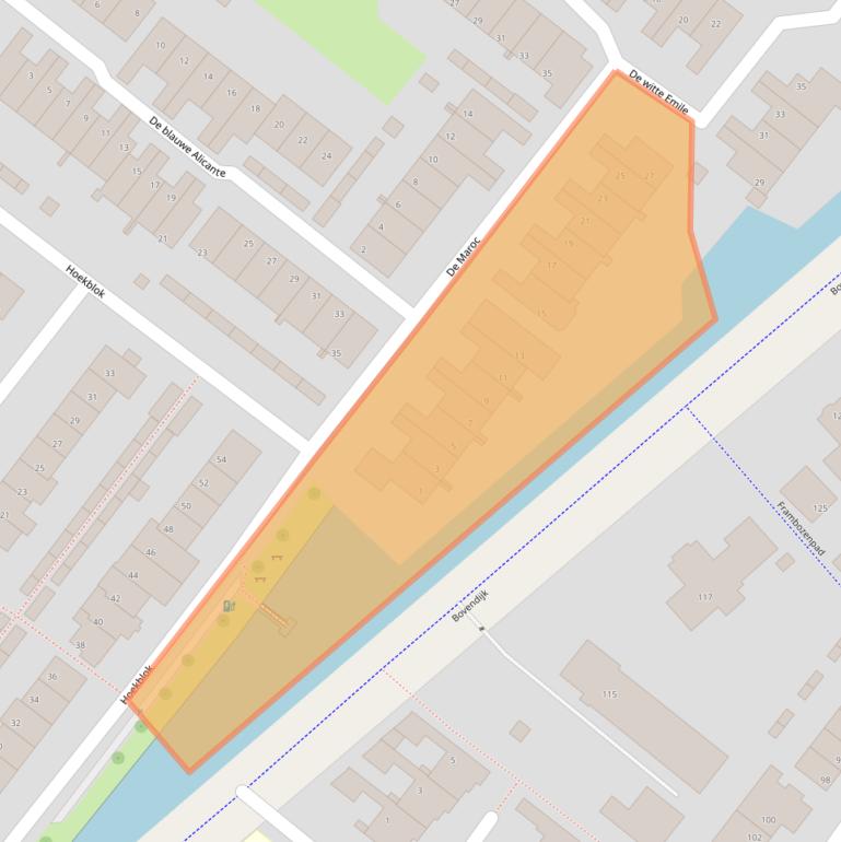 Kaart van postcodegebied 2291JW.