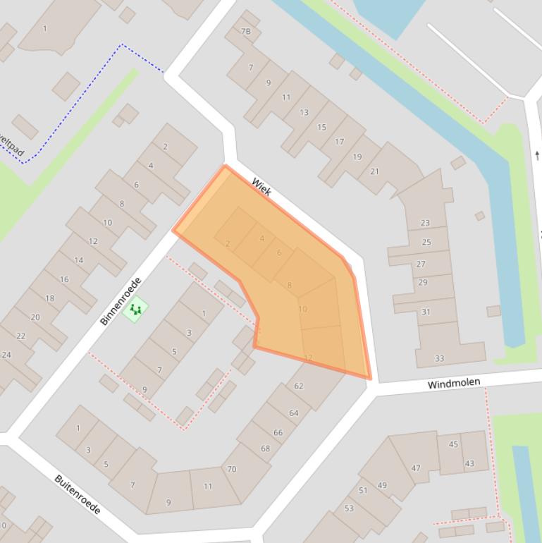 Kaart van postcodegebied 2291KH.