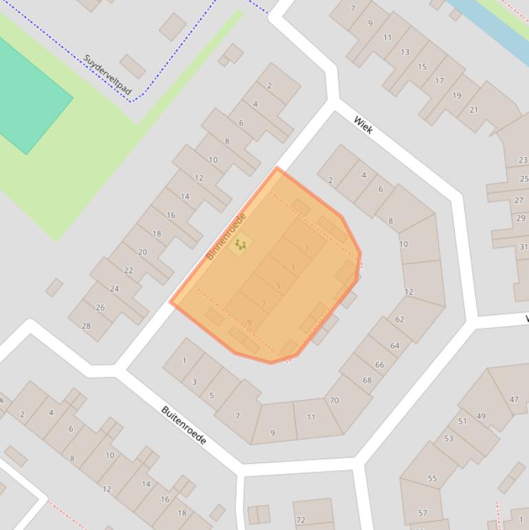 Kaart van postcodegebied 2291KP.