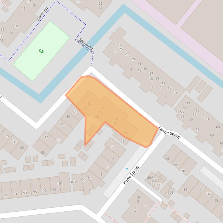 Kaart van postcodegebied 2291LA.