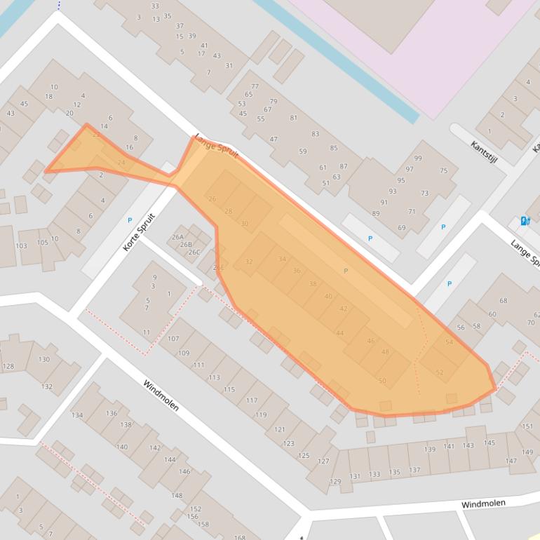 Kaart van postcodegebied 2291LB.
