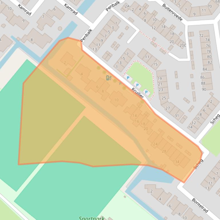 Kaart van postcodegebied 2291MK.