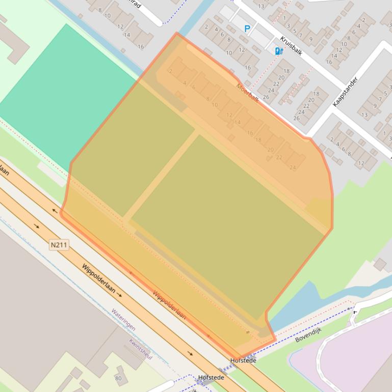 Kaart van postcodegebied 2291MP.