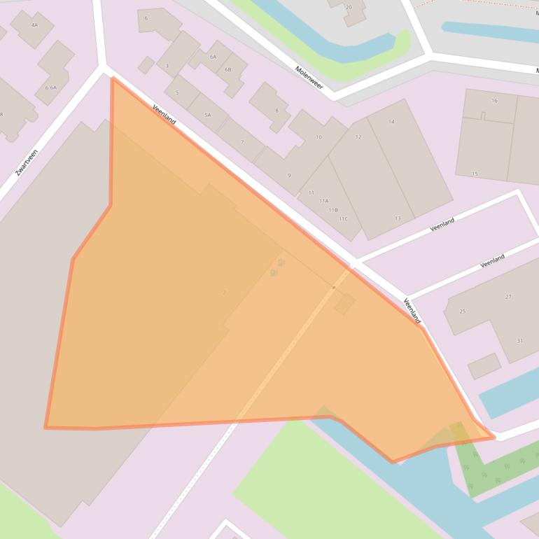 Kaart van postcodegebied 2291NA.