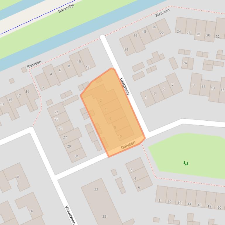 Kaart van postcodegebied 2291NE.