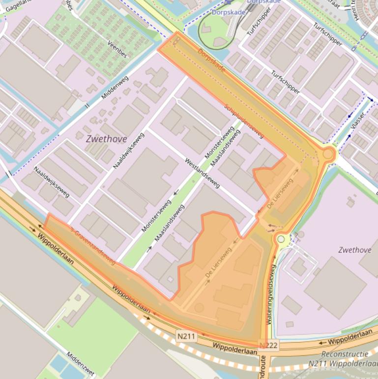 Kaart van postcodegebied 2291PD.