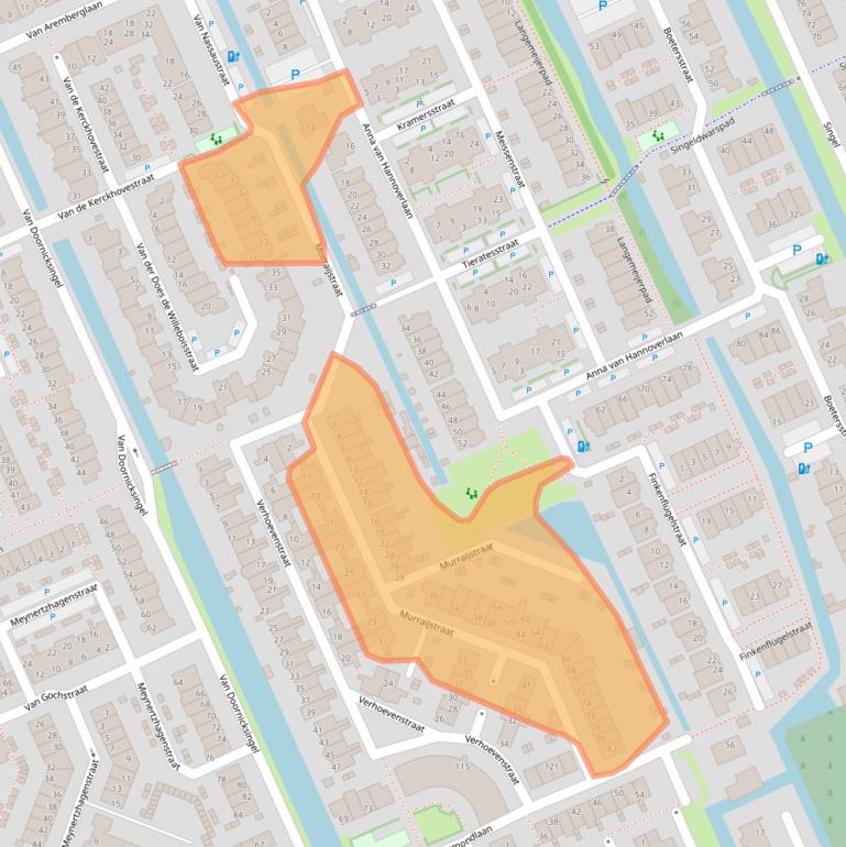 Kaart van postcodegebied 2291PZ.