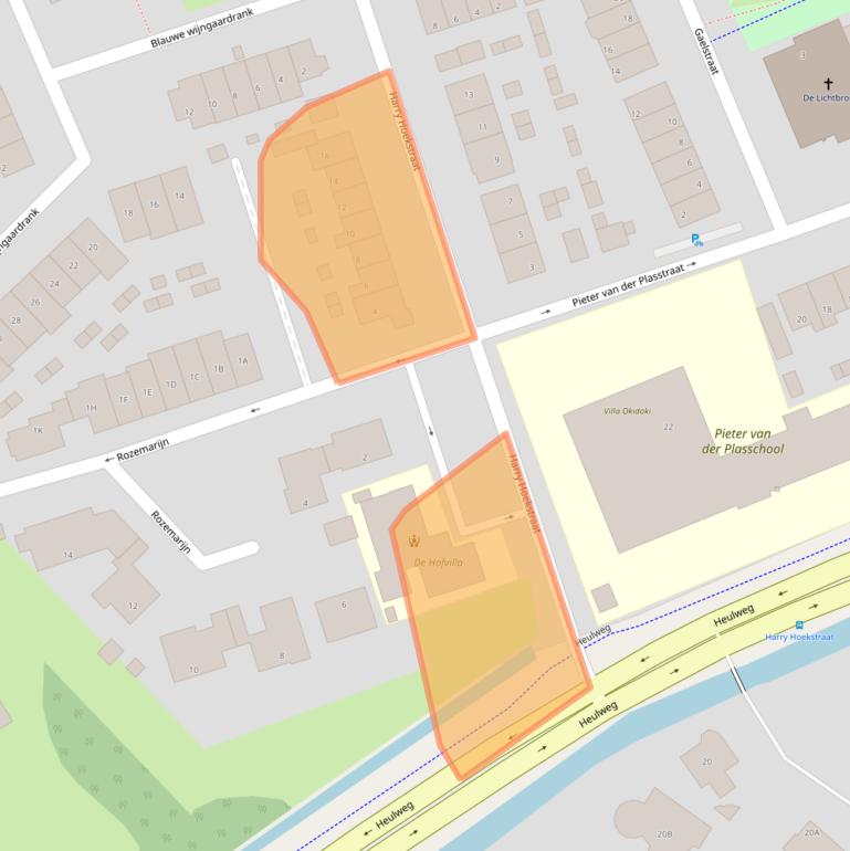 Kaart van postcodegebied 2291SN.