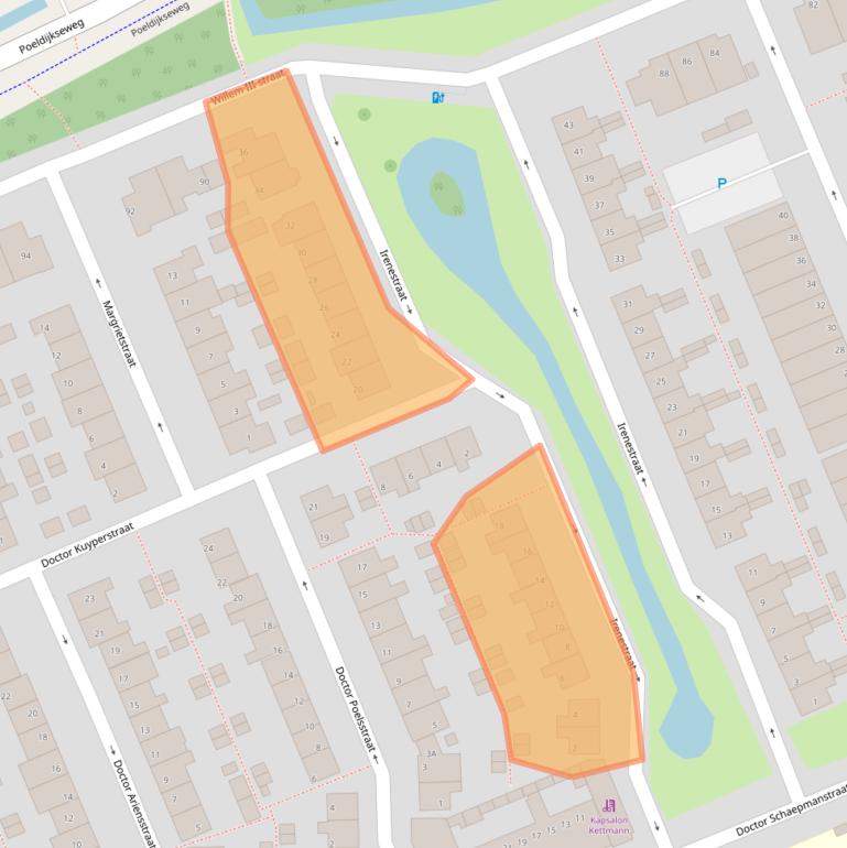 Kaart van postcodegebied 2291TH.