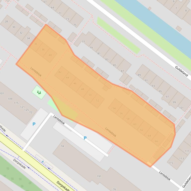 Kaart van postcodegebied 2291VE.