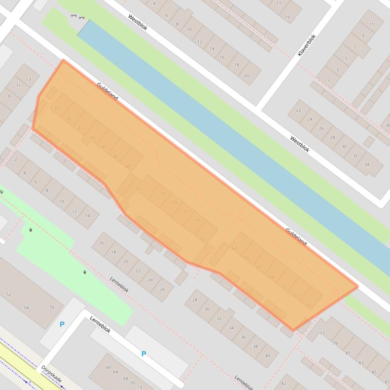 Kaart van postcodegebied 2291VH.