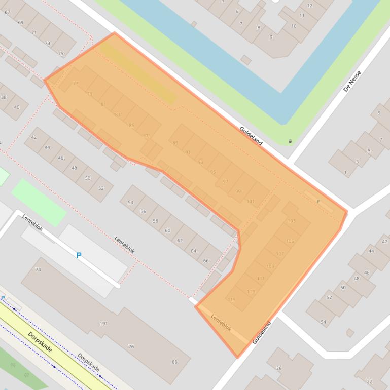 Kaart van postcodegebied 2291VJ.