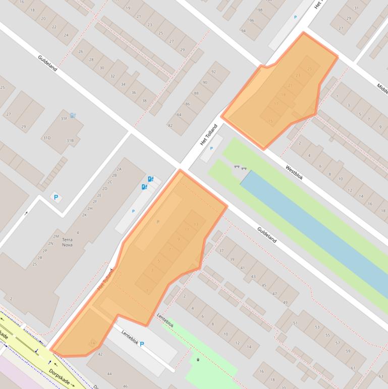 Kaart van postcodegebied 2291VP.