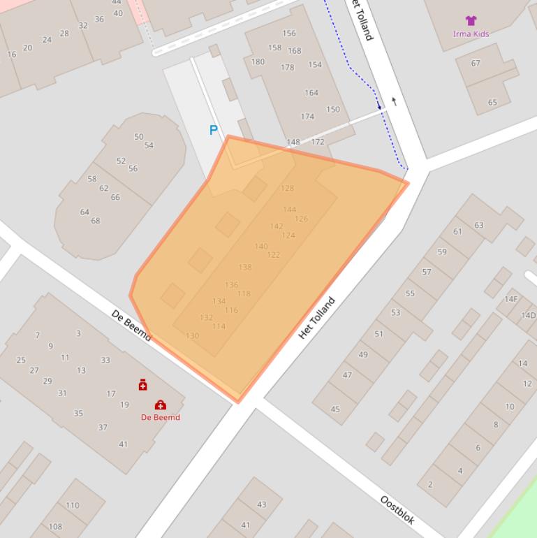 Kaart van postcodegebied 2291VW.