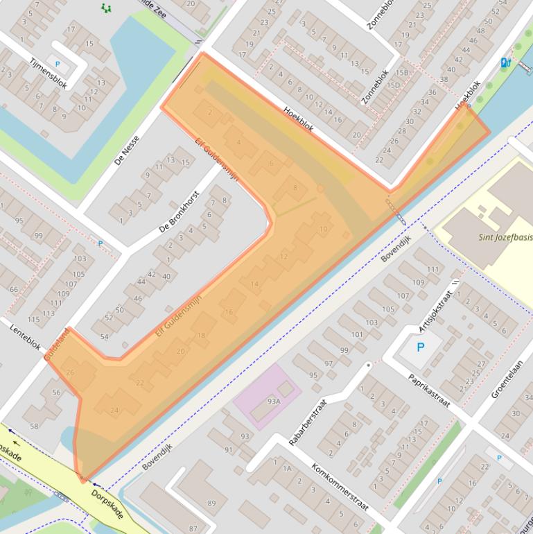 Kaart van postcodegebied 2291XR.