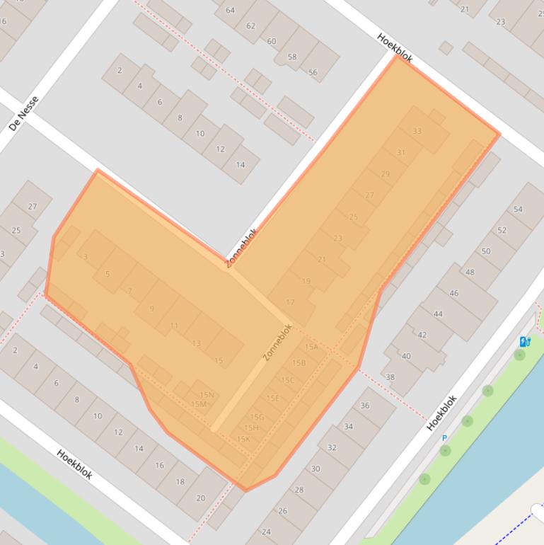 Kaart van postcodegebied 2291XT.