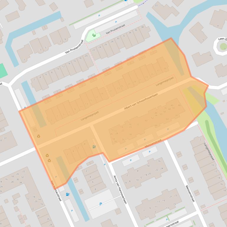 Kaart van postcodegebied 2291ZC.