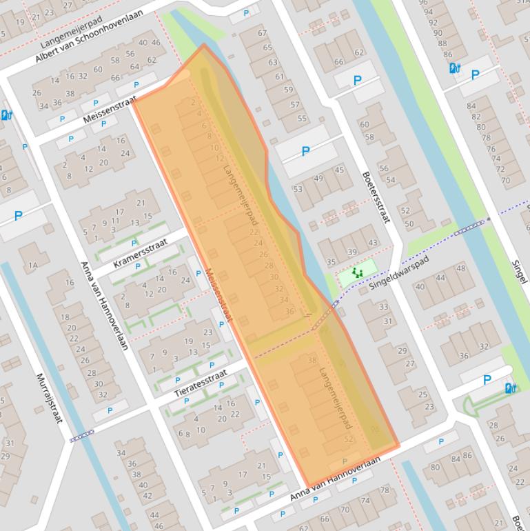 Kaart van postcodegebied 2291ZL.