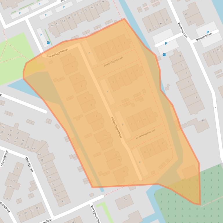 Kaart van postcodegebied 2291ZN.