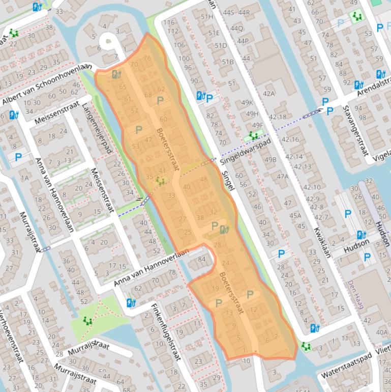 Kaart van postcodegebied 2291ZP.
