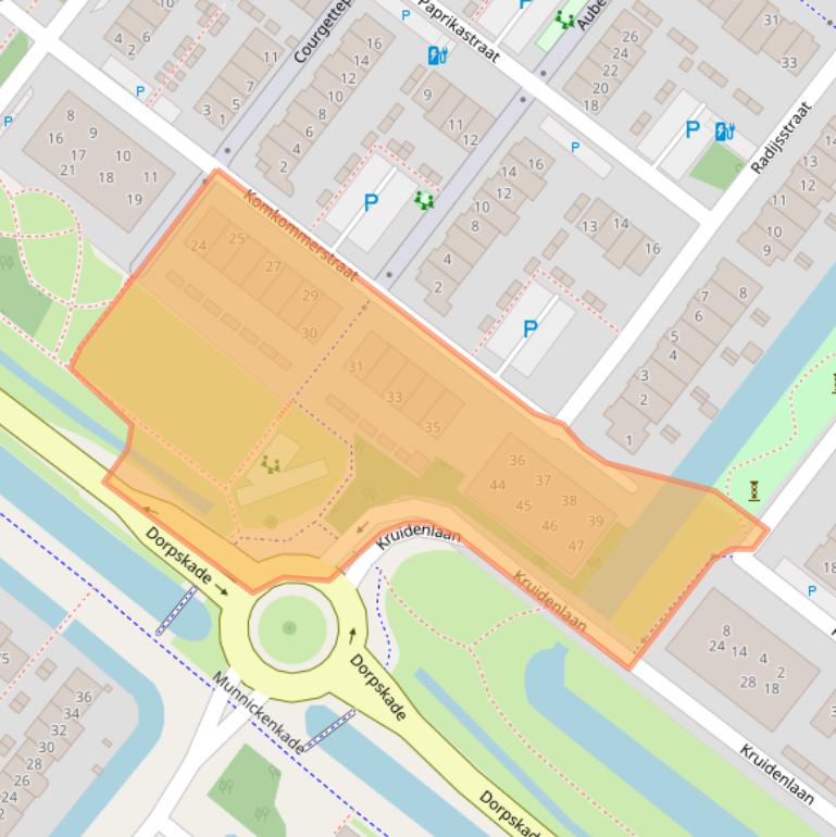 Kaart van postcodegebied 2292AC.