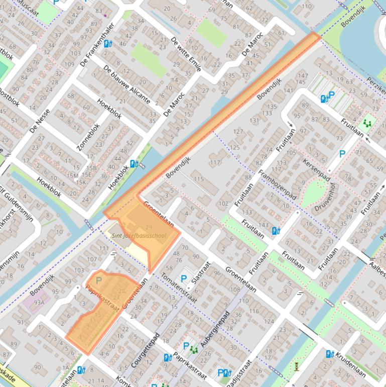 Kaart van postcodegebied 2292AD.