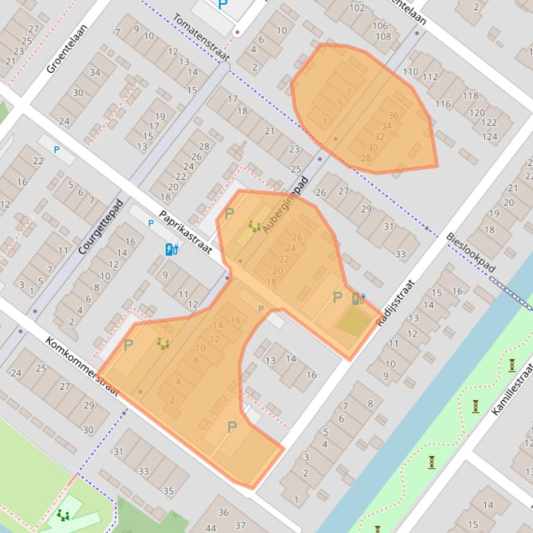 Kaart van postcodegebied 2292AK.