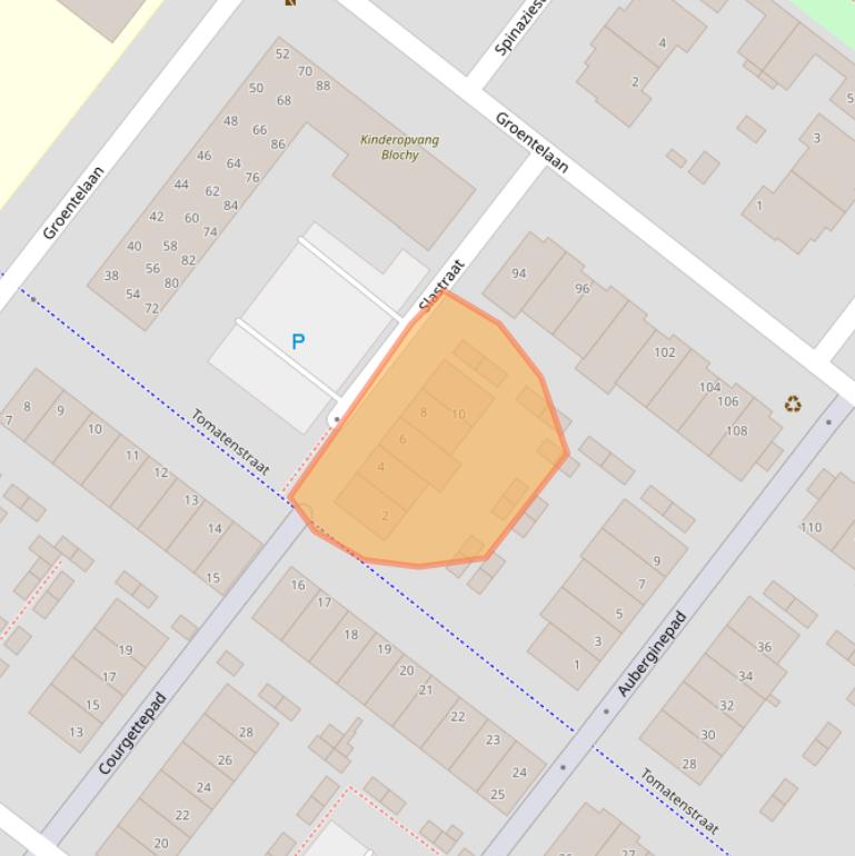 Kaart van postcodegebied 2292AP.