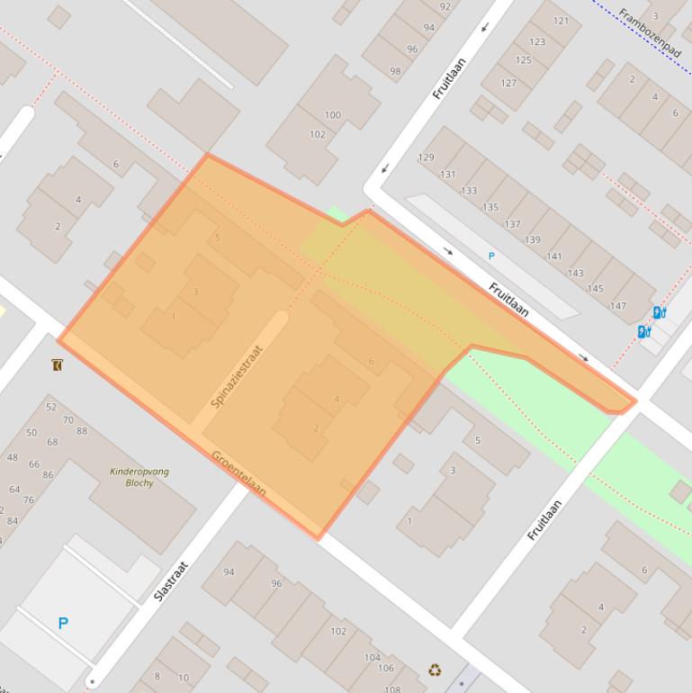 Kaart van postcodegebied 2292AS.