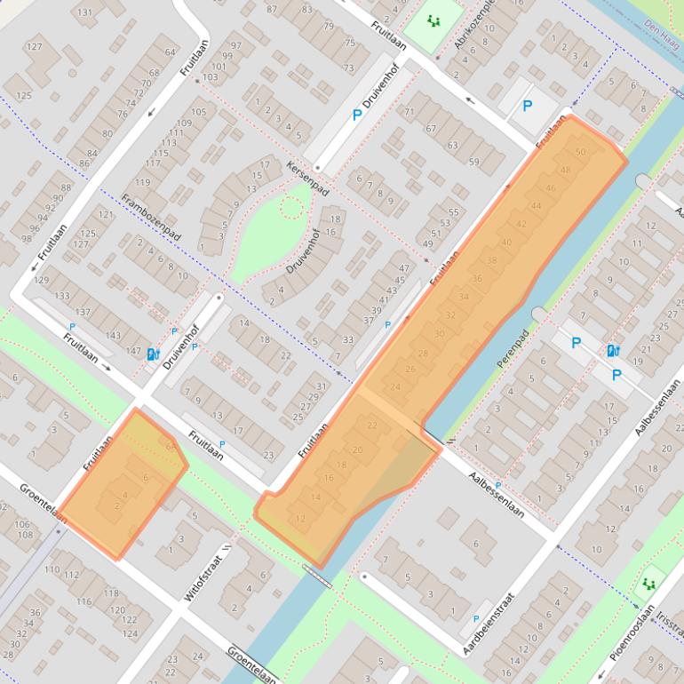 Kaart van postcodegebied 2292BB.
