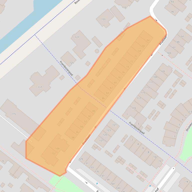 Kaart van postcodegebied 2292BC.