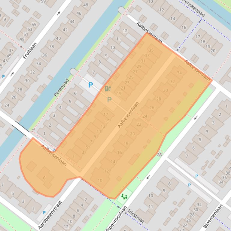 Kaart van postcodegebied 2292BN.
