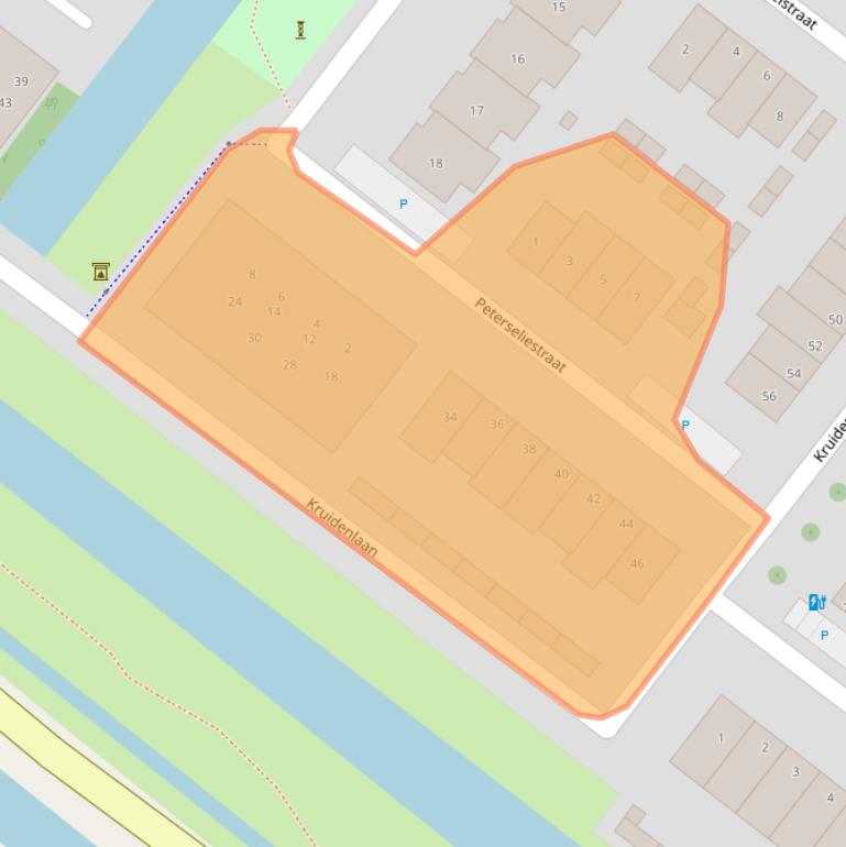 Kaart van postcodegebied 2292CB.