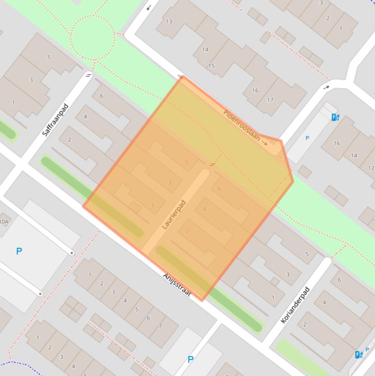 Kaart van postcodegebied 2292CK.