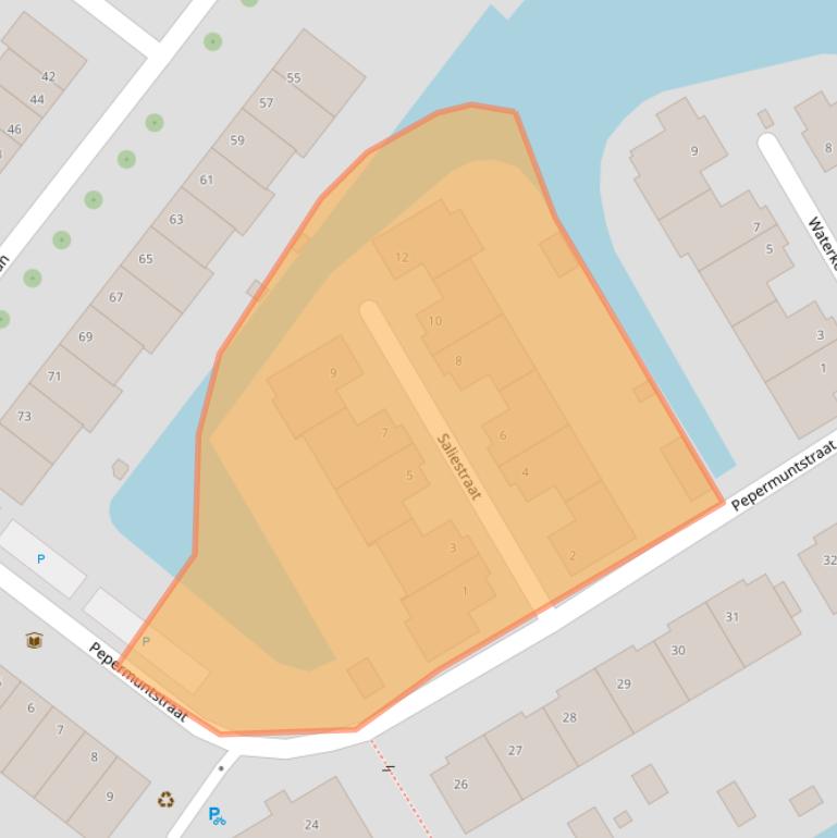 Kaart van postcodegebied 2292CR.