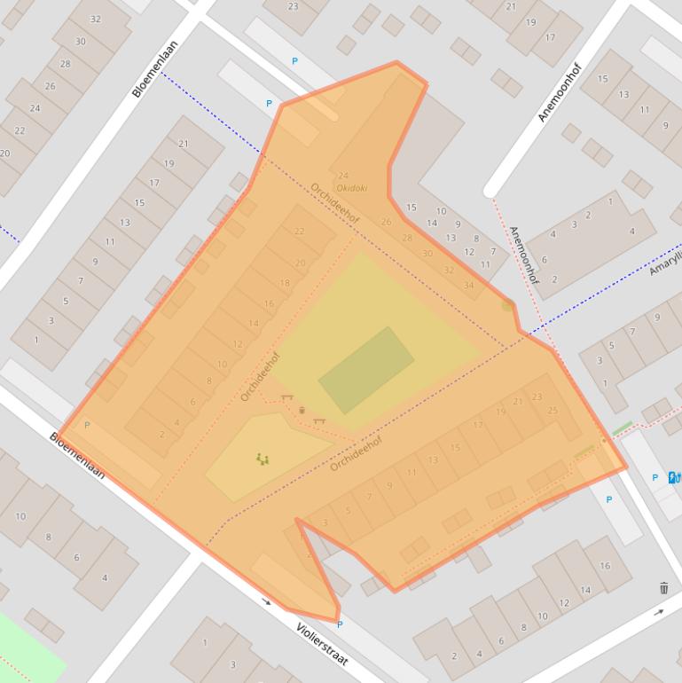 Kaart van postcodegebied 2292DM.