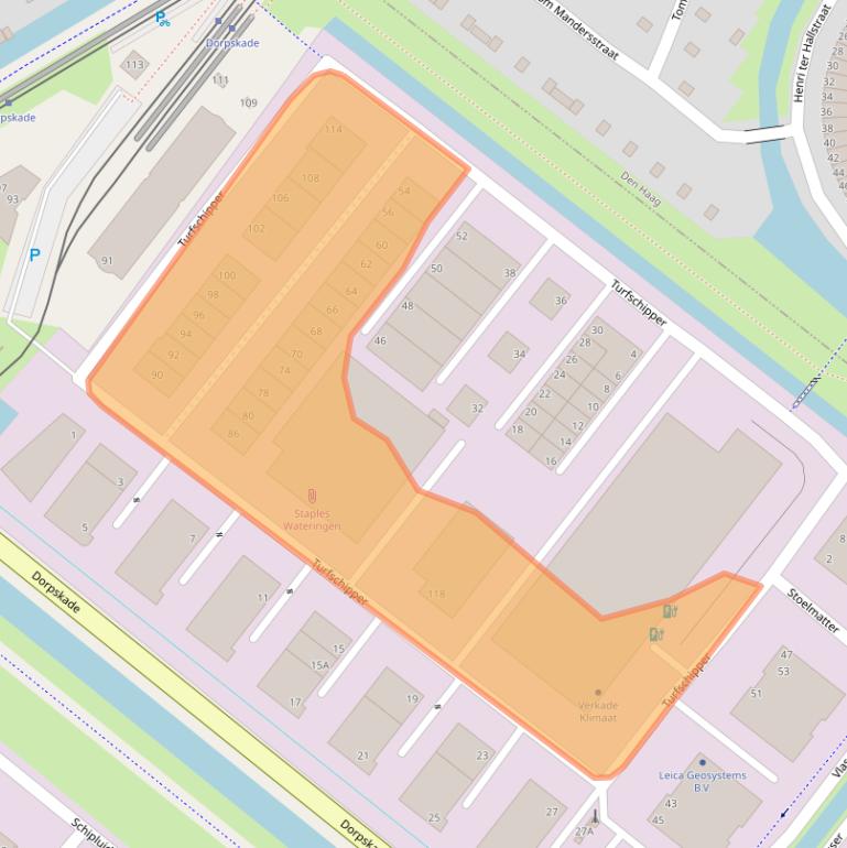 Kaart van postcodegebied 2292JB.