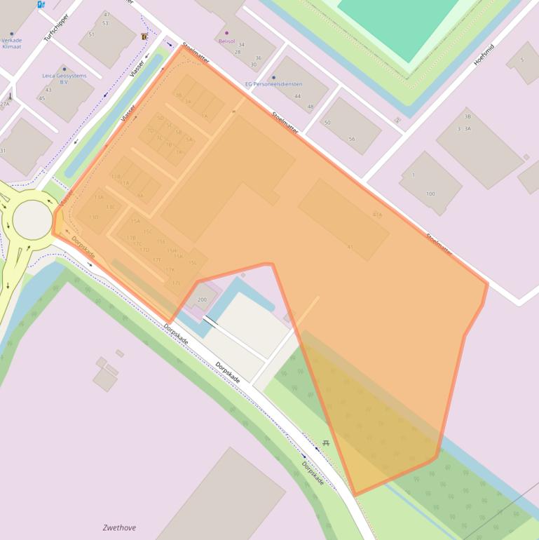 Kaart van postcodegebied 2292JM.