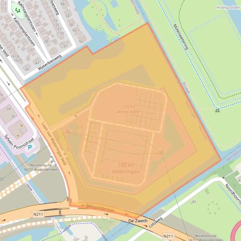 Kaart van postcodegebied 2292JR.