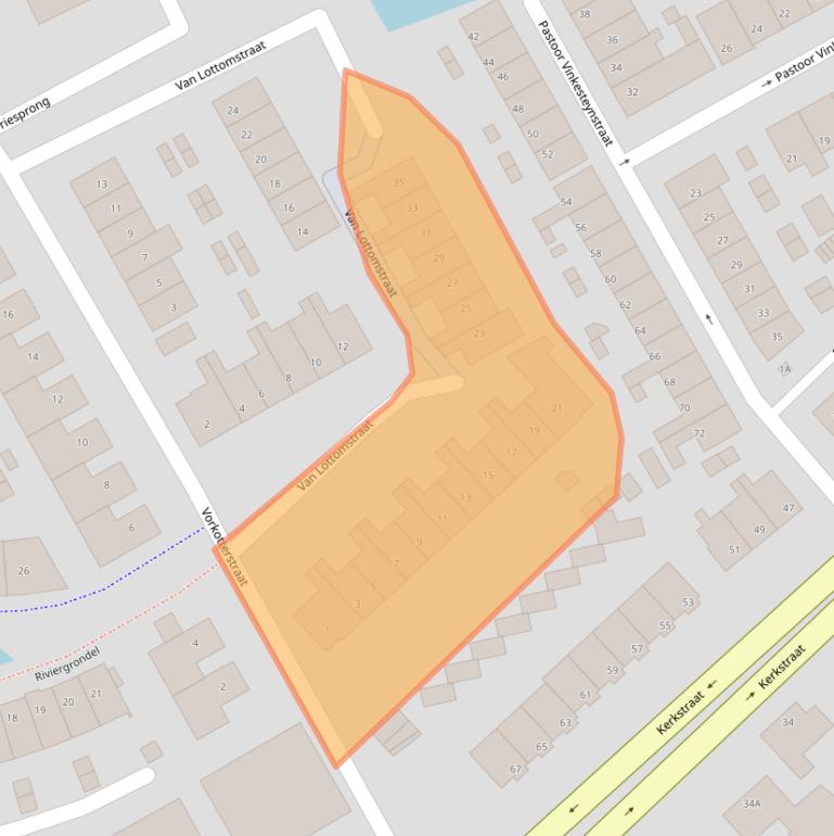 Kaart van postcodegebied 2295HB.