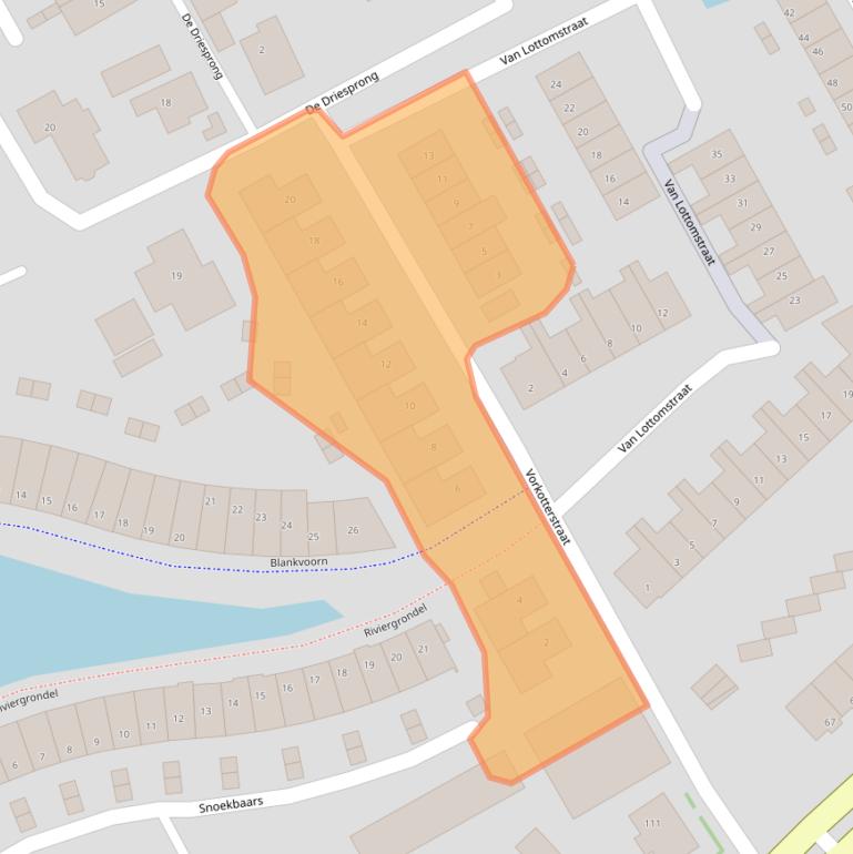 Kaart van postcodegebied 2295HC.