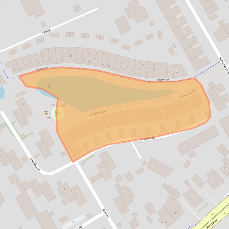 Kaart van postcodegebied 2295HG.