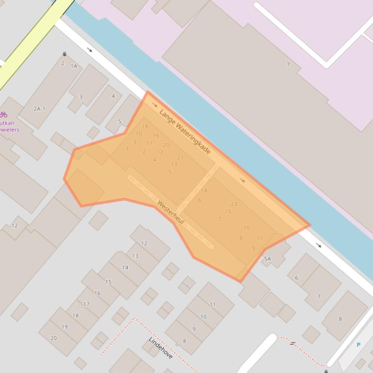 Kaart van postcodegebied 2295HX.